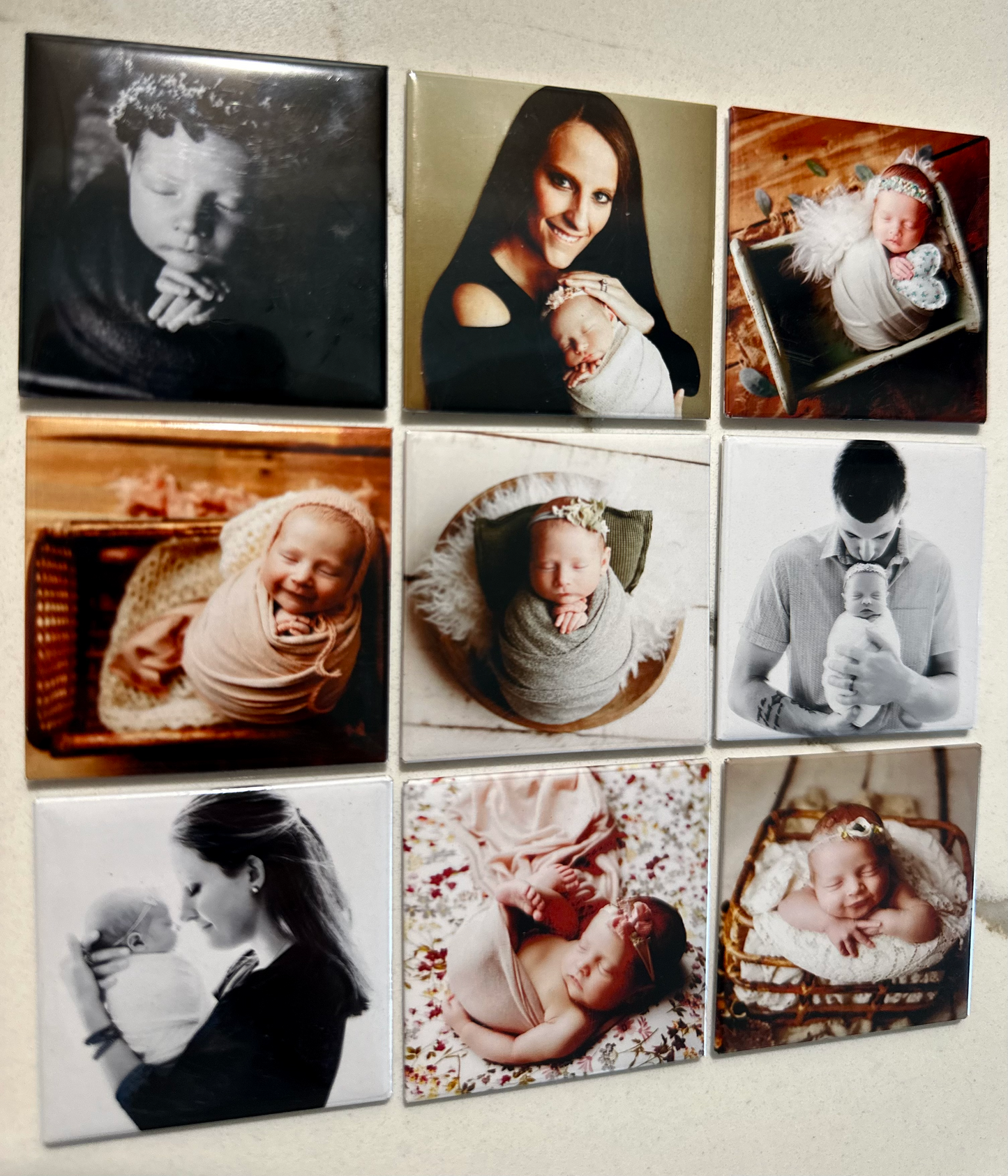 Custom Photo Magnets - Set of 9