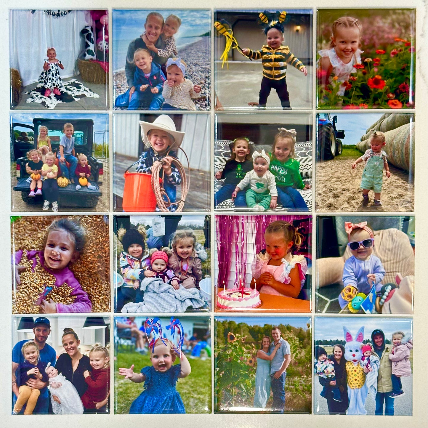 Custom Photo Magnets - Set of 27